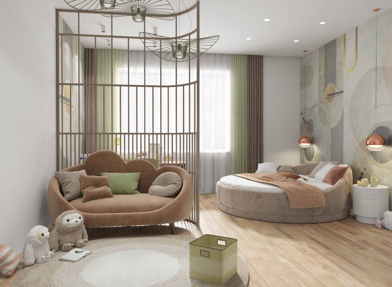 Детская в загородном коттедже