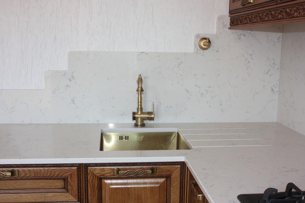 Столешница и стеновая панель из кварцевого композита Avant