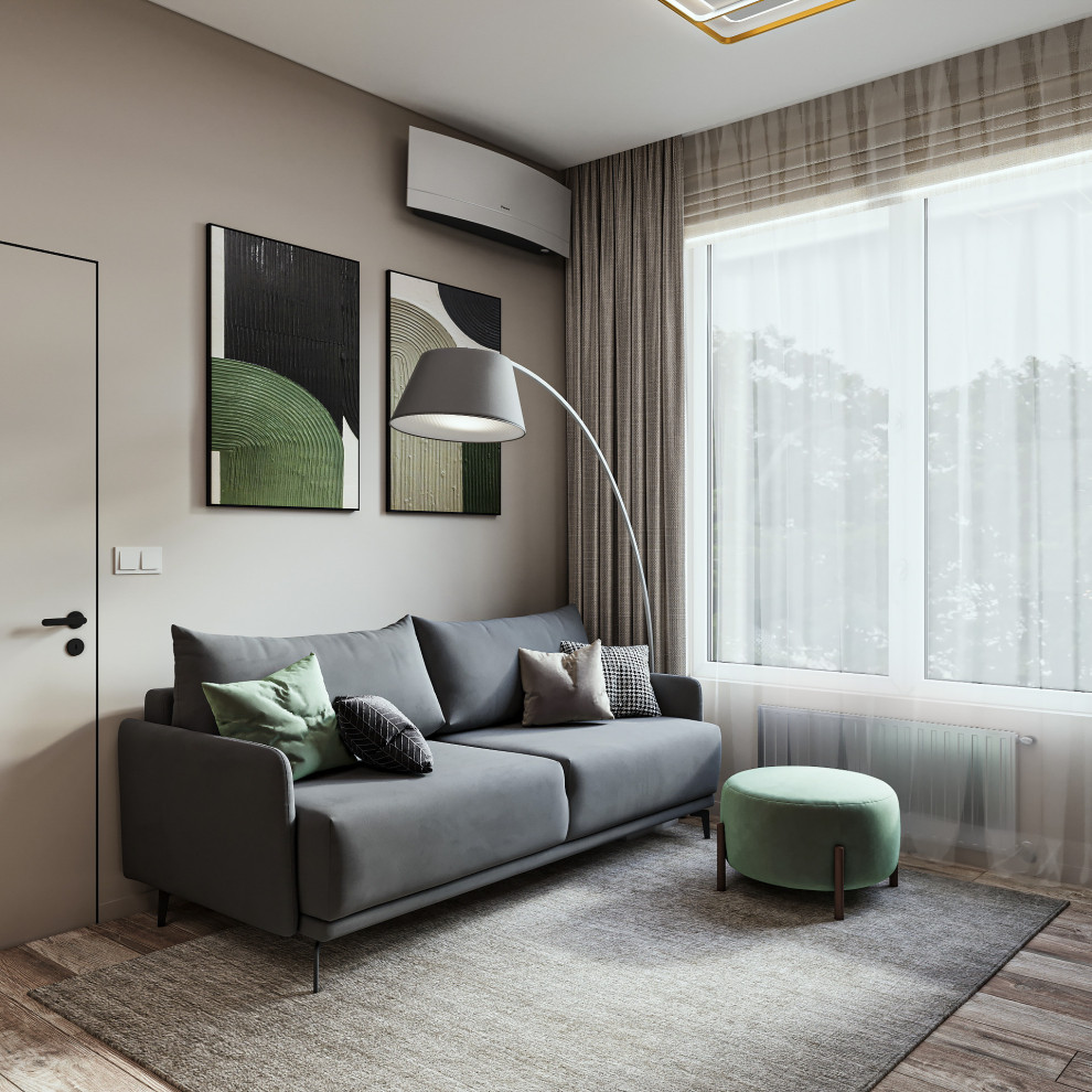 ЖК Nagatino i-. Кухня-гостиная 20м2