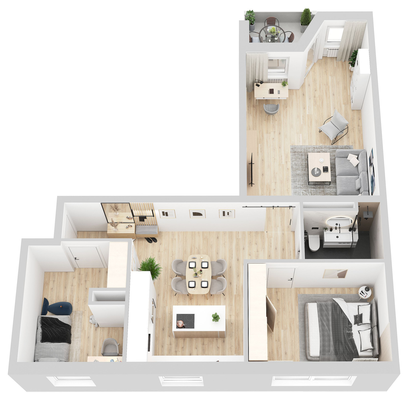 Innenvisualisierungen und 3D Grundrisse