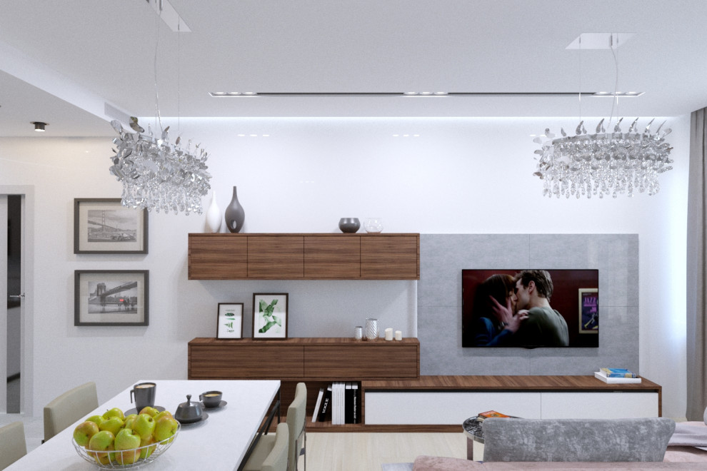 Трехкомнатная квартира в современной эклектике