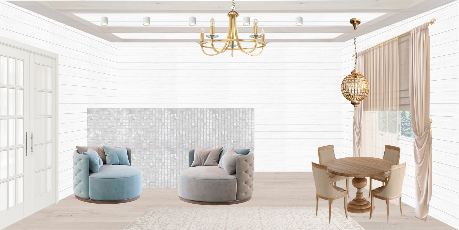 Коллаж гостиная