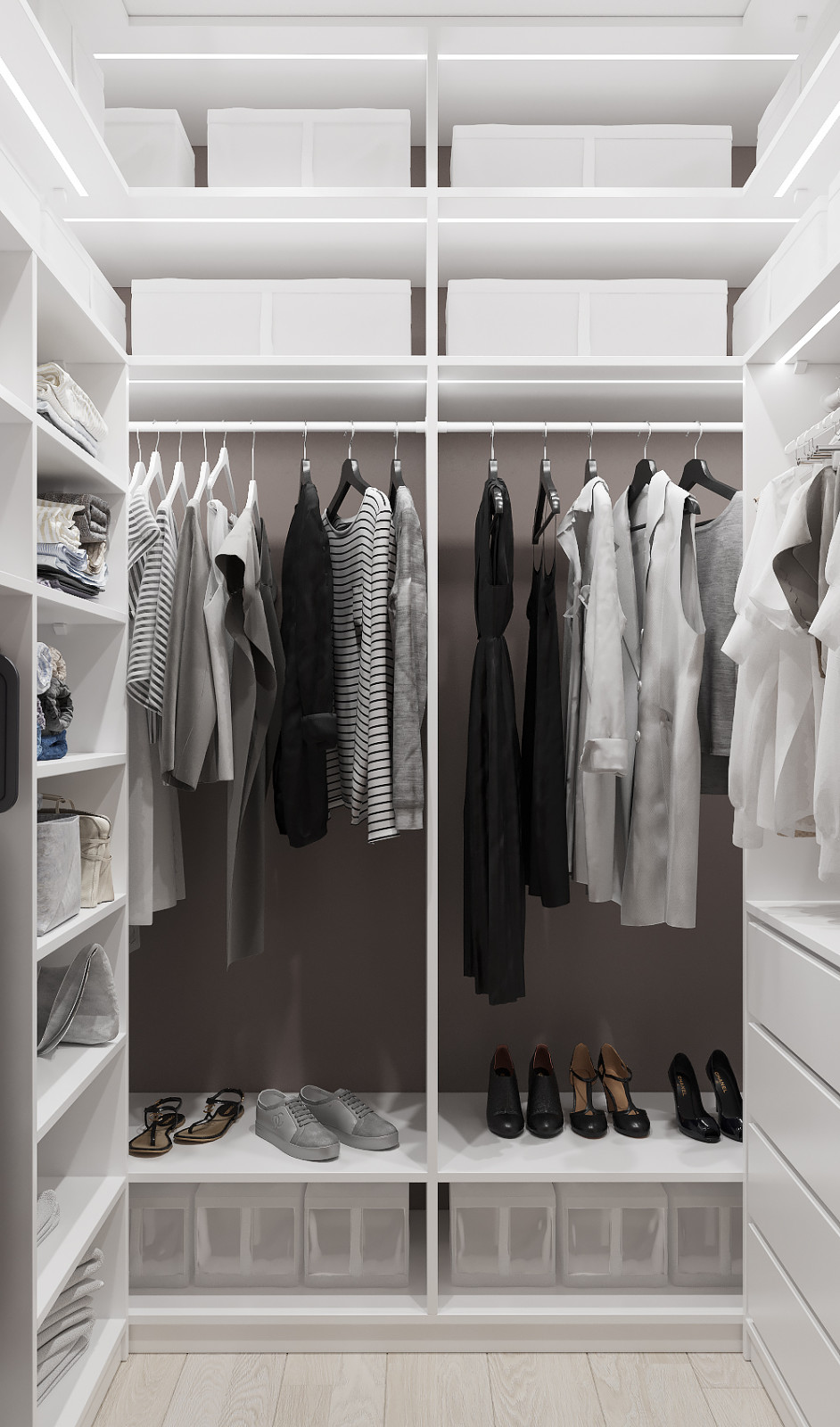 Яркая классика в трехкомнатной квартире