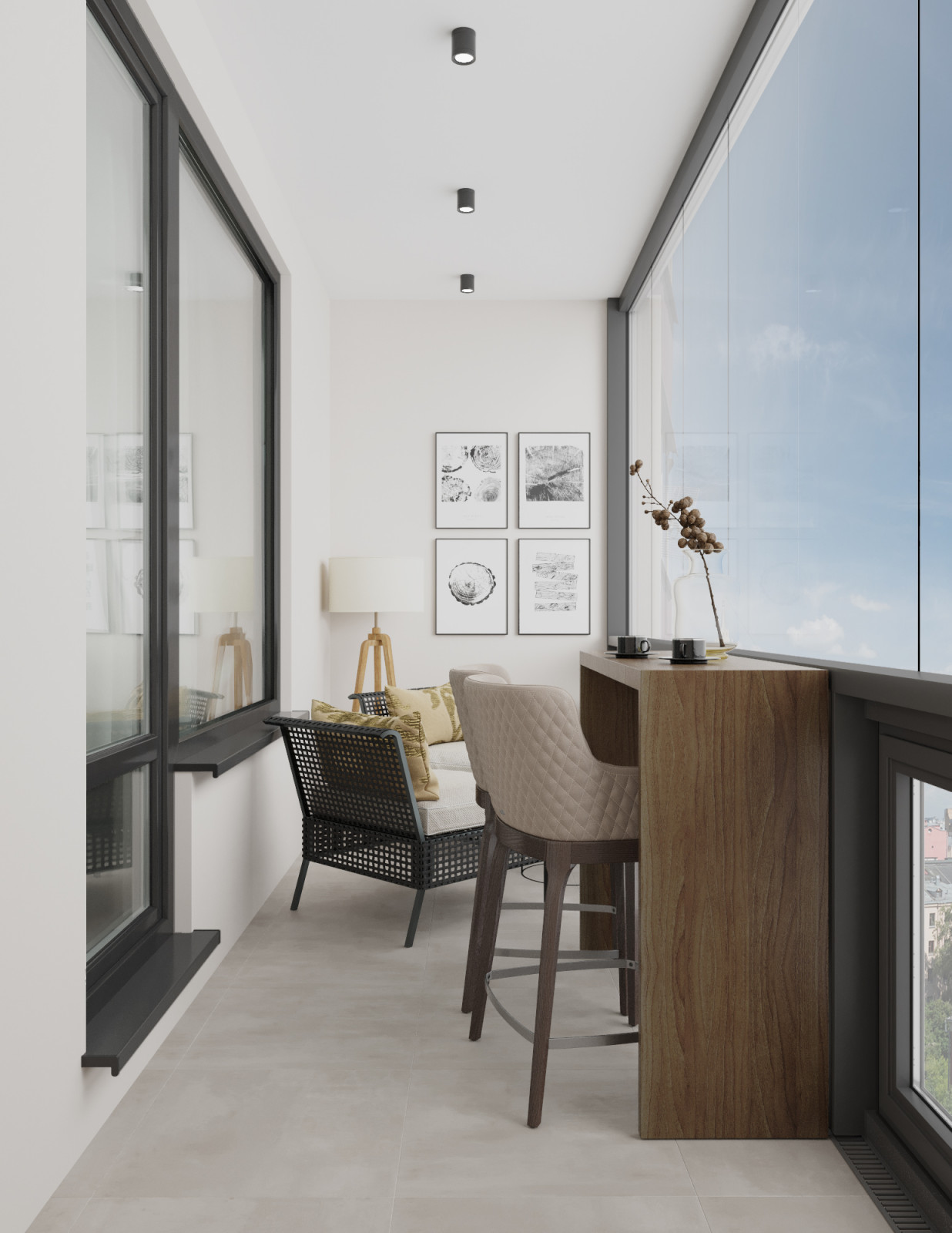 Просторная квартира в пастельных тонах