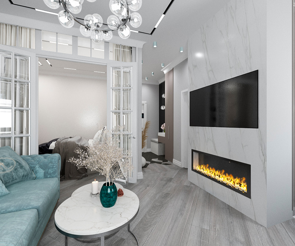 современные кухни/гостиные