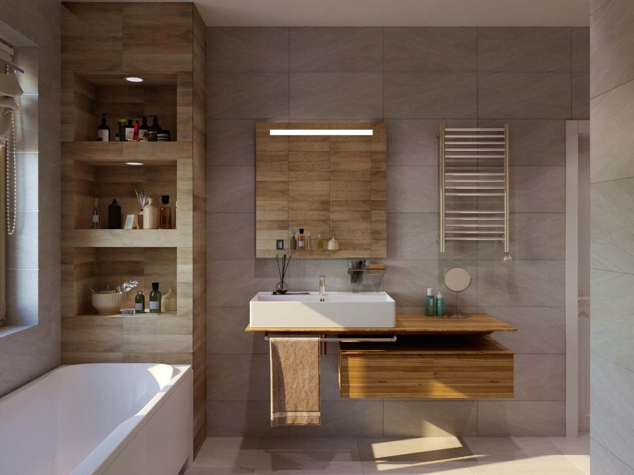 Дизайн проект дома 120кв.м в современном стиле с элементами эко-стиля