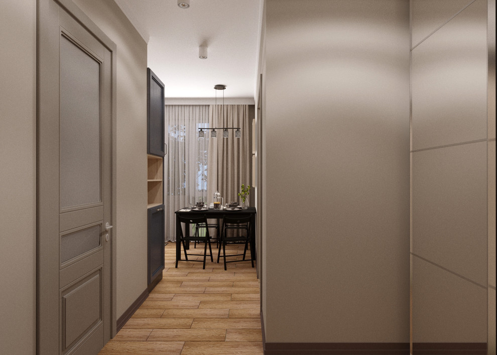 Яркое решение однокомнатной квартиры