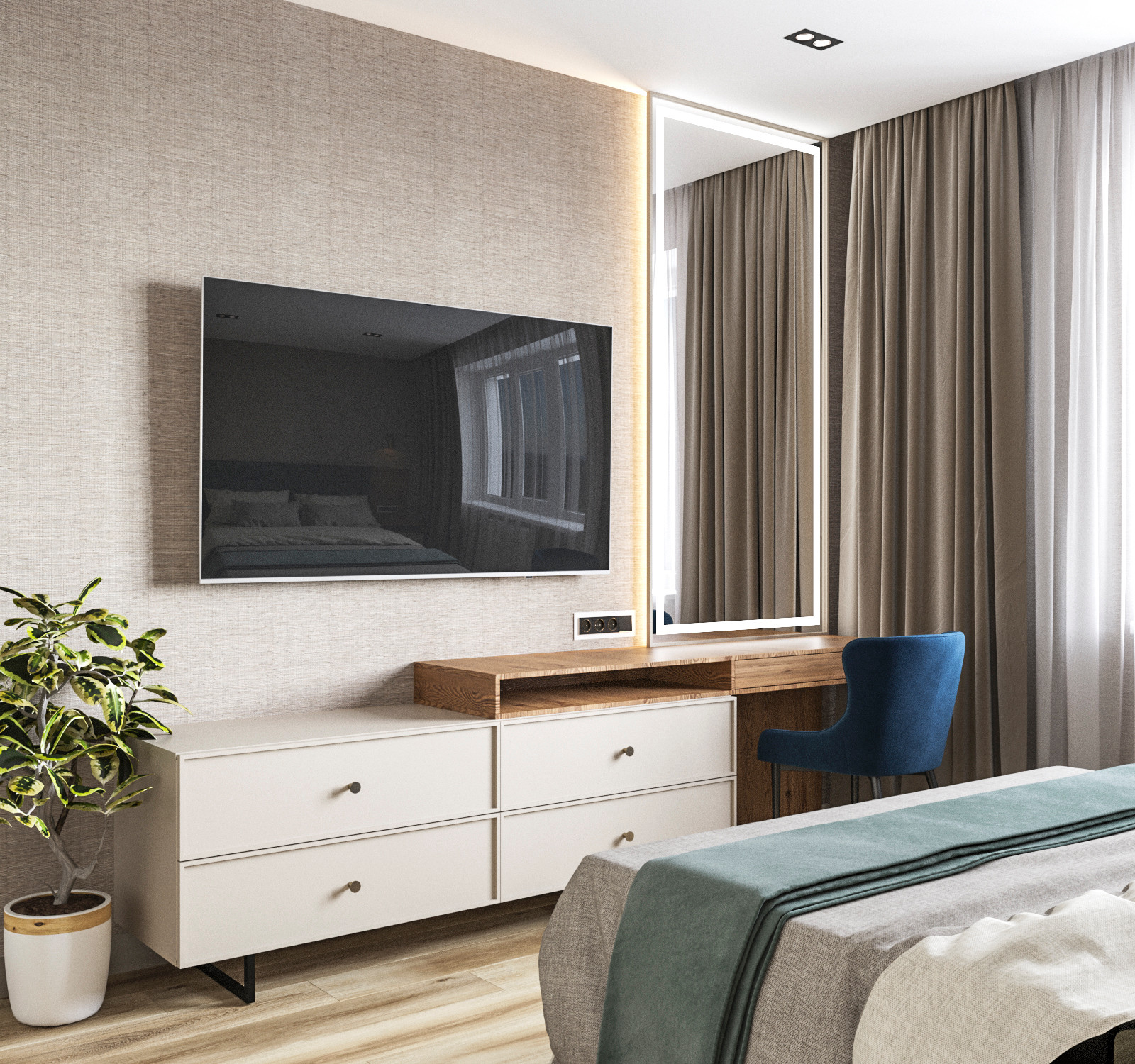 Проект 3-х комнатной квартиры для молодой семьи