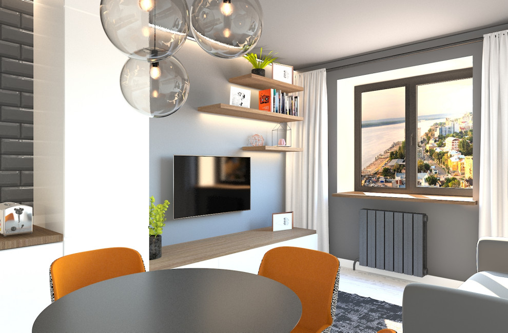 Обложка проекта: Кухня-гостиная