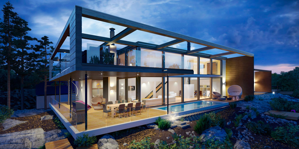 Обложка проекта: Дом из клееного бруса