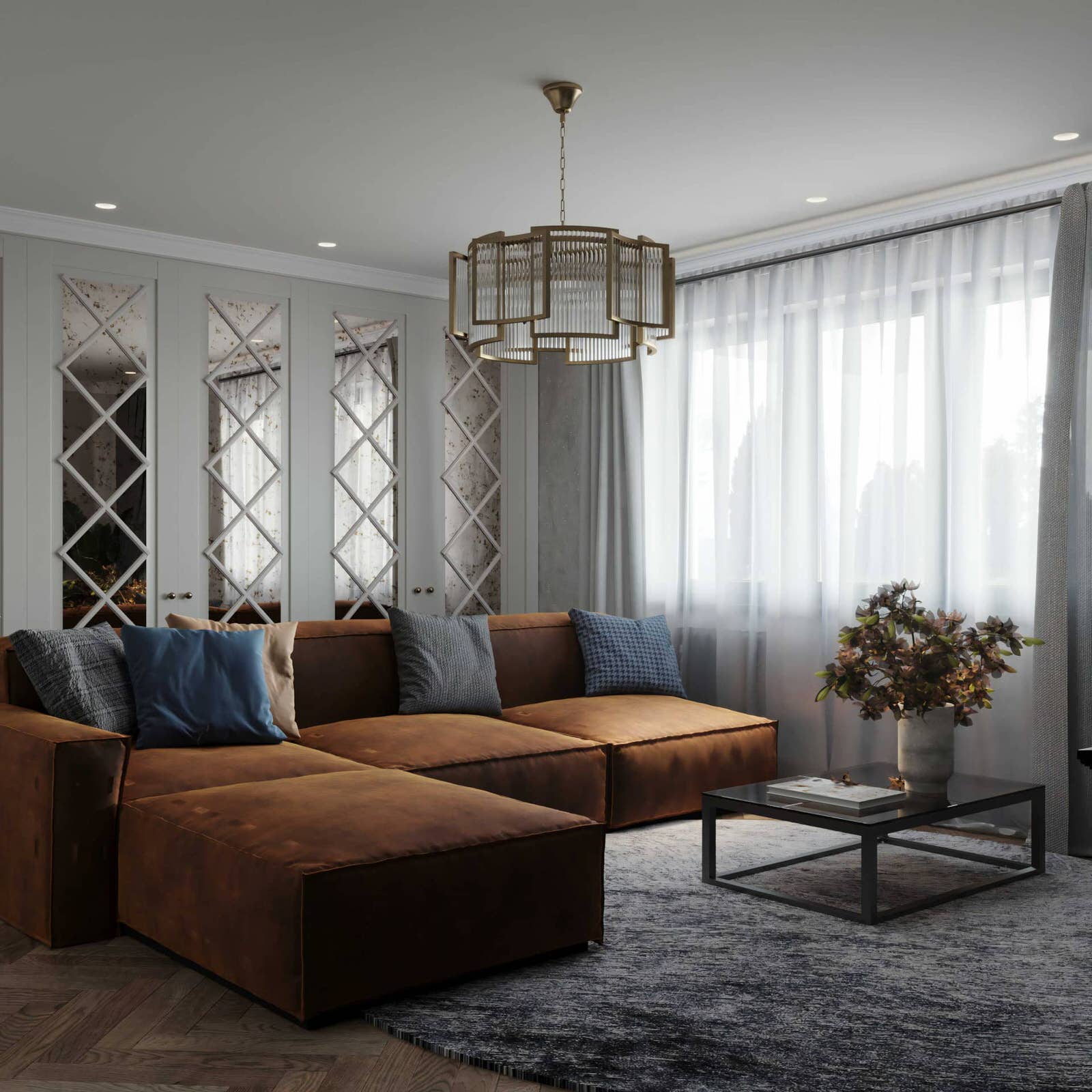 Дизайн и ремонт квартиры в КП «Новогорск» — Единство противоположностей