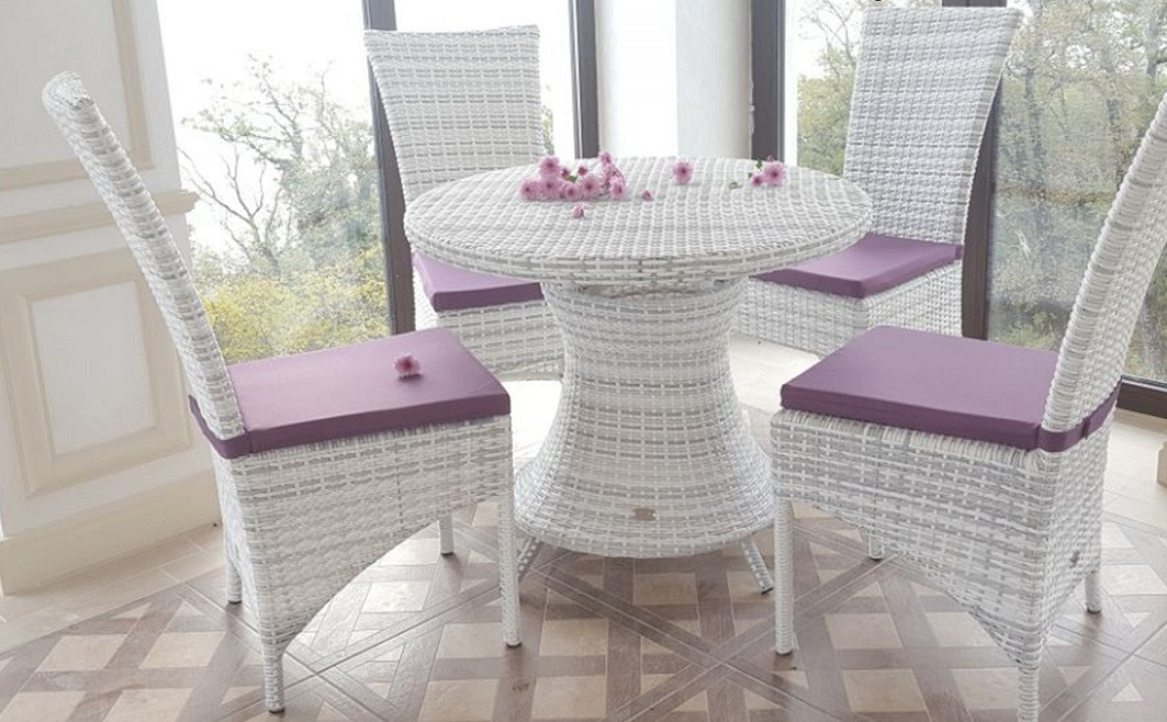 Обложка проекта: Обеденный комплект плетеной мебели из искусственного ротанга