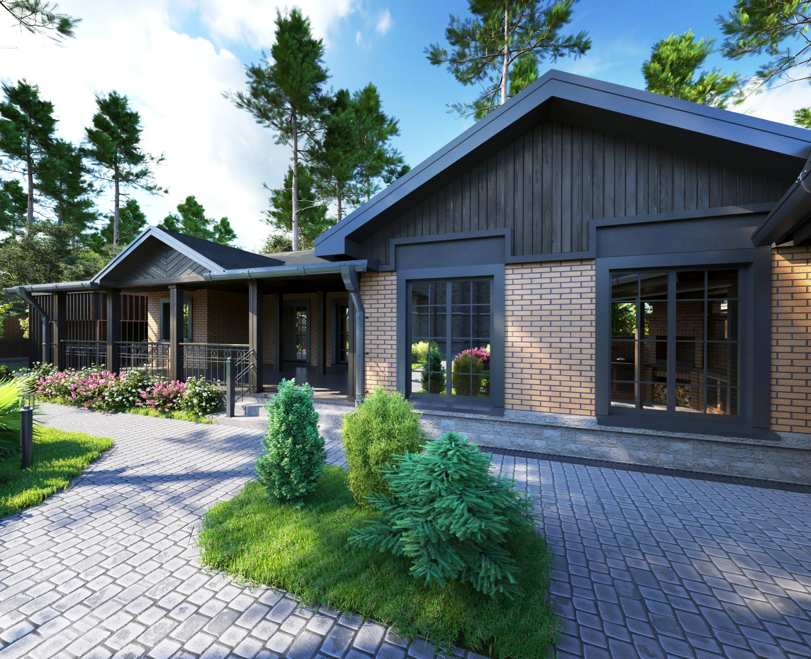 Частный жилой дом. Архитектура/Благоустройство