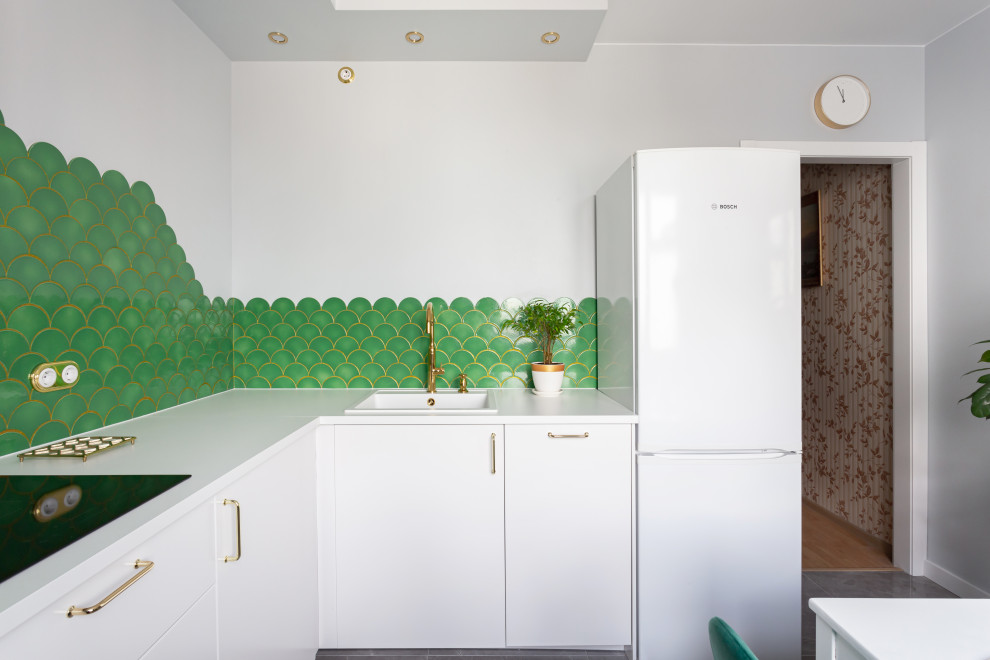 Фартук зеленая Чешуйка