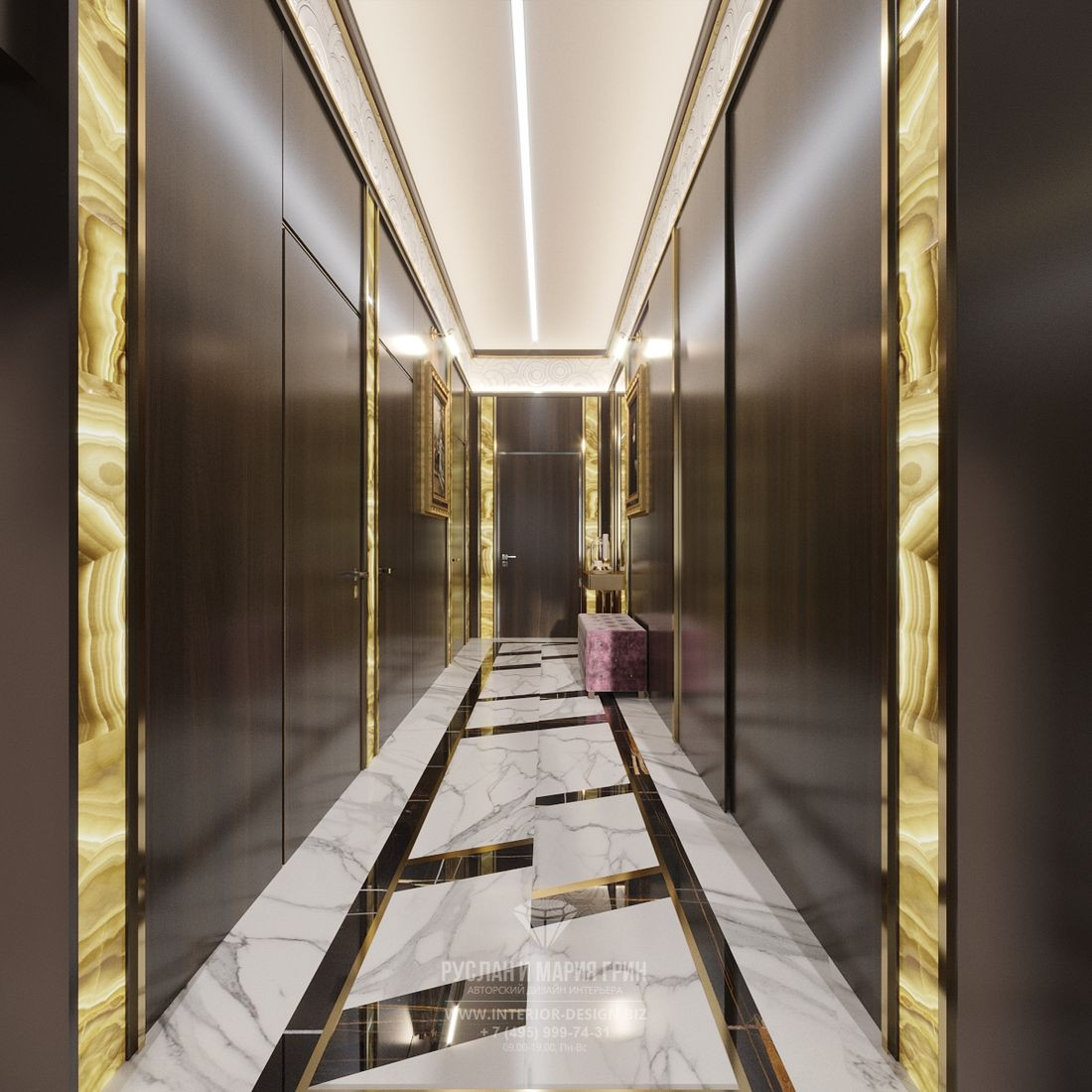 Дизайн элитной двухуровневой квартиры