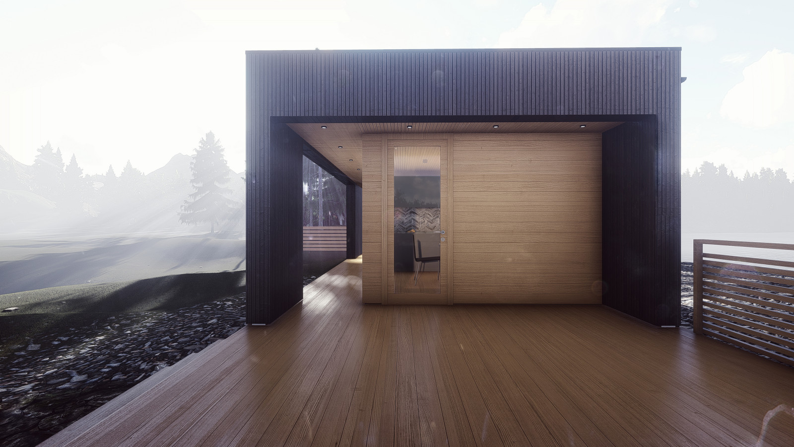 Обложка проекта: Современная баня