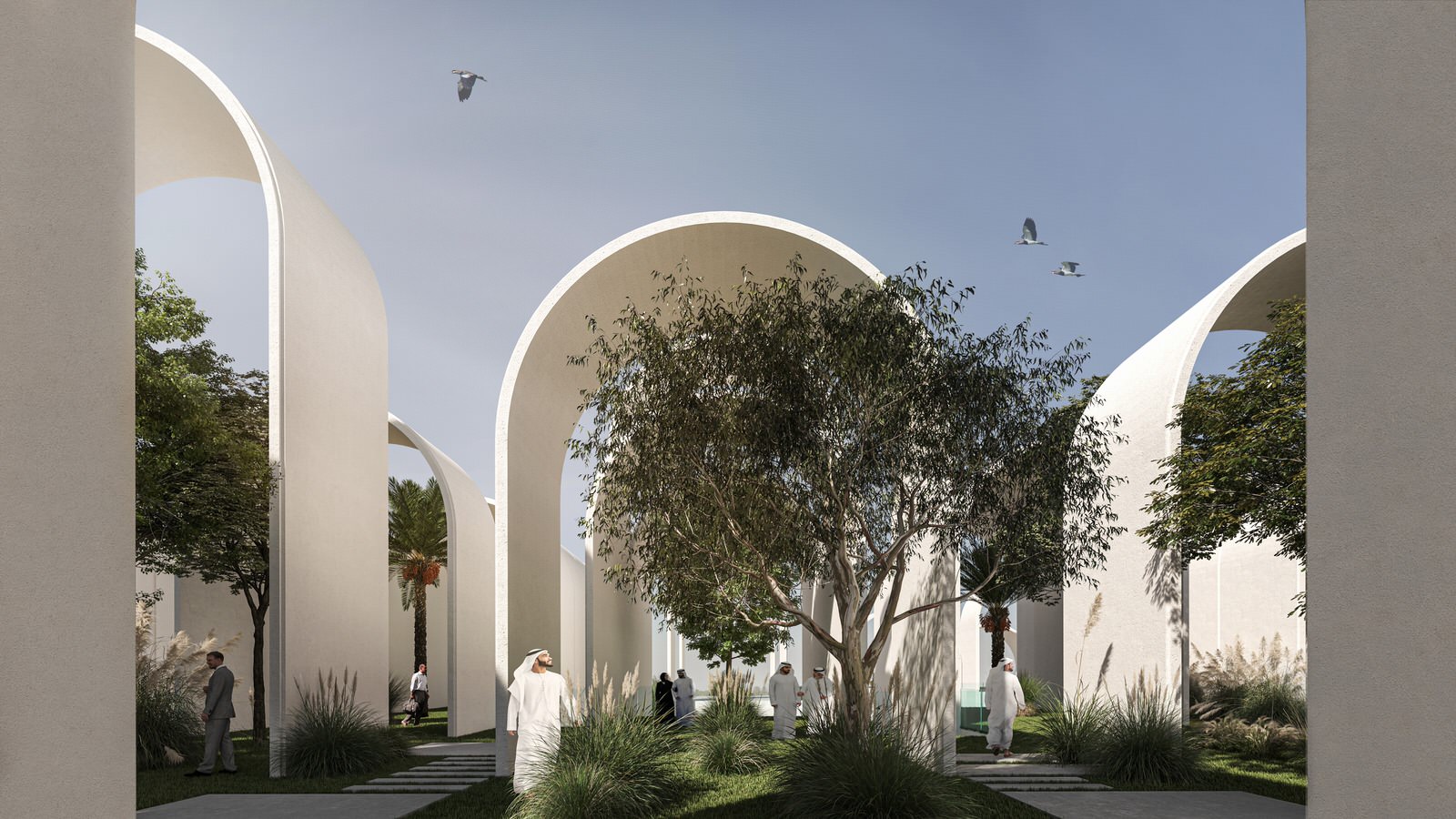 Architectural visualization of Barjeel Museum for Modern Arab Art in Sharjah