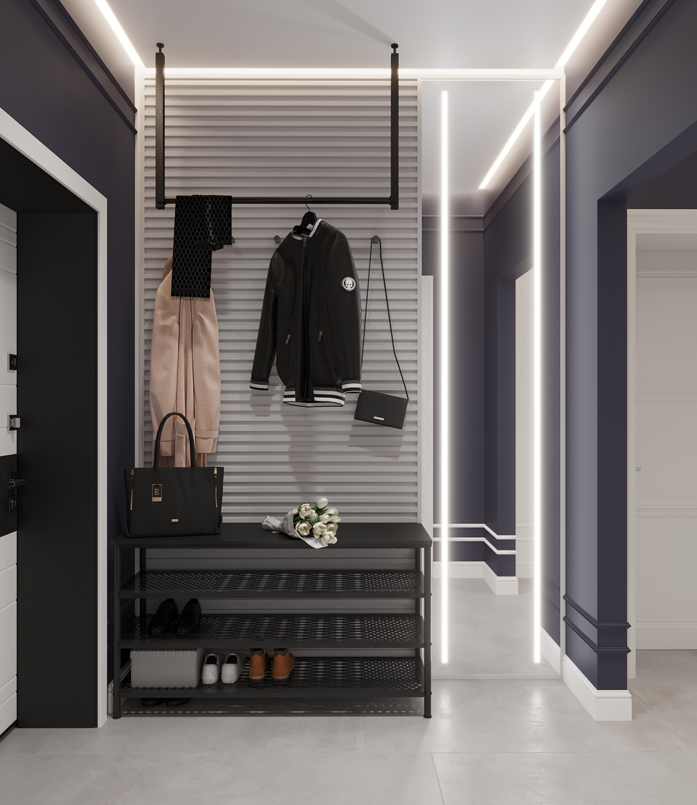 Одноэтажный дом в неоклассике