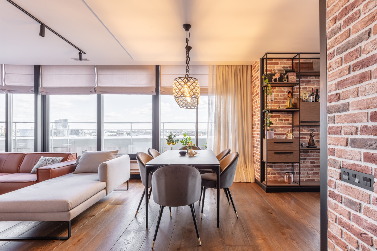 Пентхаус в стиле лофт реализация