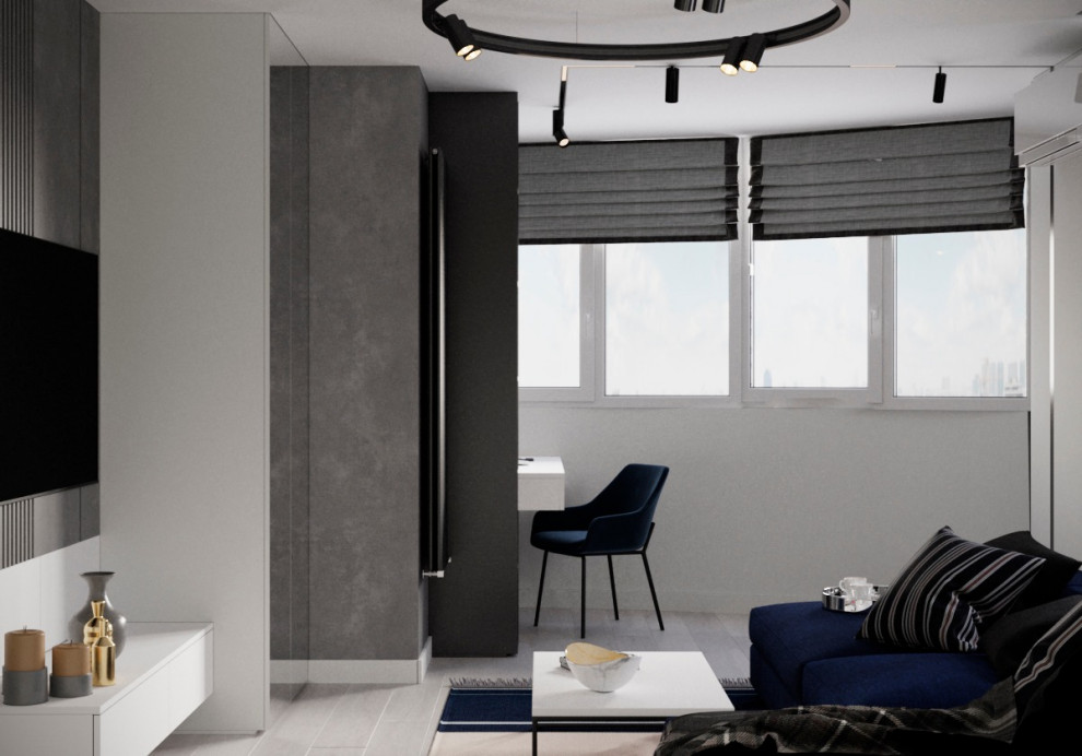 Дизайн интерьера в серых тонах