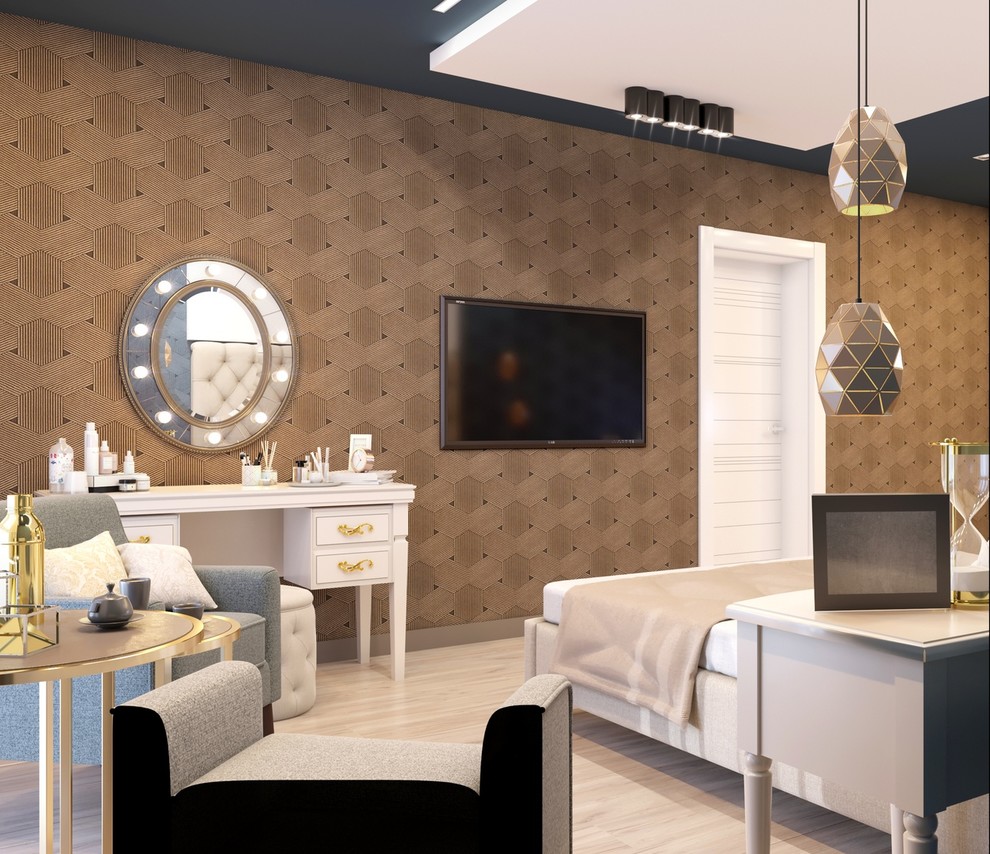 Дизайн - проект 3к. кв. 75 м2 для молодой пары в ЖК Крылья