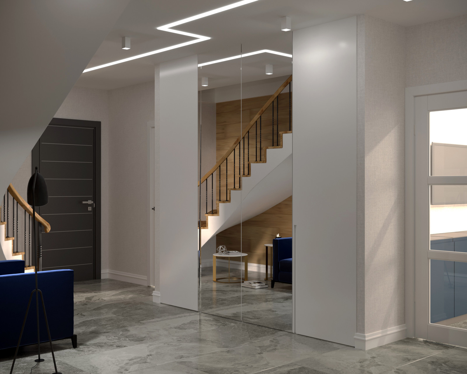 Интерьер жилого домас мансардой,г. Бор