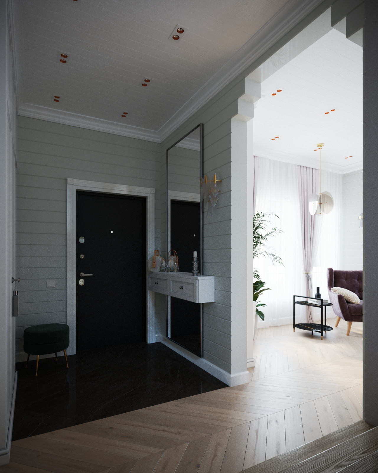 Дом из бруса 130 кв.м._ Прихожая