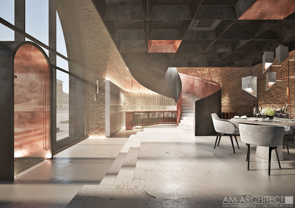 ДИЗАЙН - ПРОЕКТ    ИНТЕРЬЕРА    ДВУХУРОВНЕВОГО    ПРОСТРАНСТВА    РЕСТОРАНА.  20