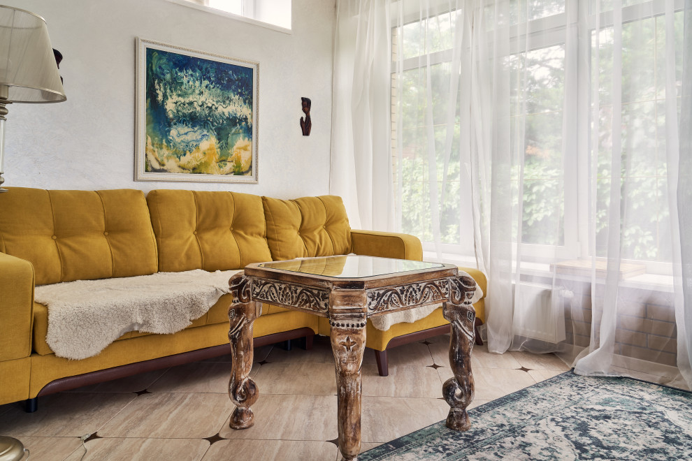 Гостевой загородный дом в Подмосковье, гостиная