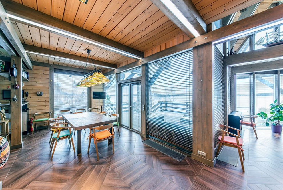 Фахверковый дом на берегу Волги