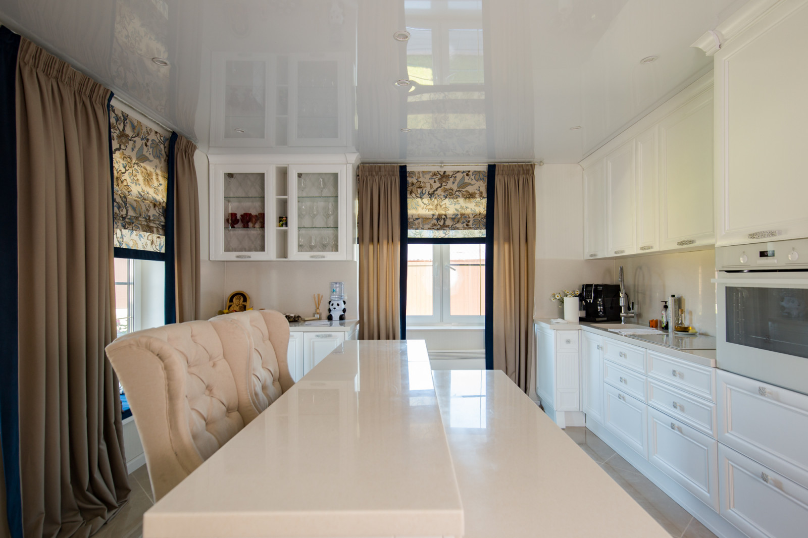 Текстильное оформление кухни-столовой