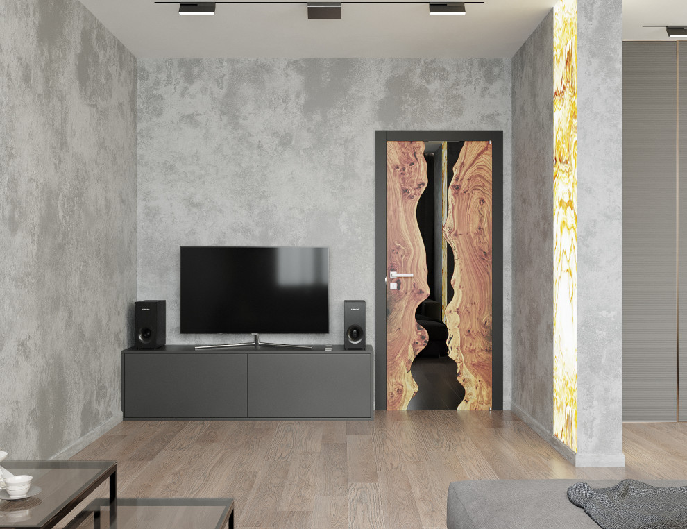 Трехкомнатная квартира для семьи из 4 человек с монохромным интерьером