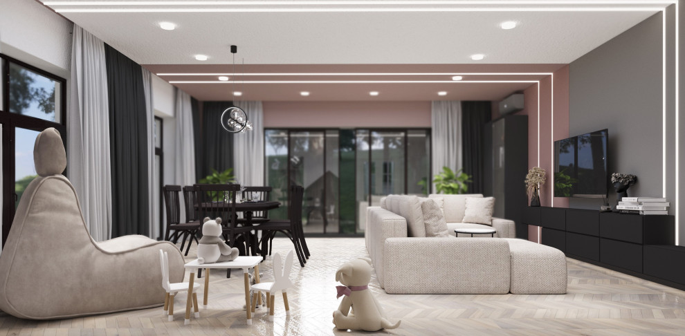 Частичный дизайн дома, где соединились практичность и красота.