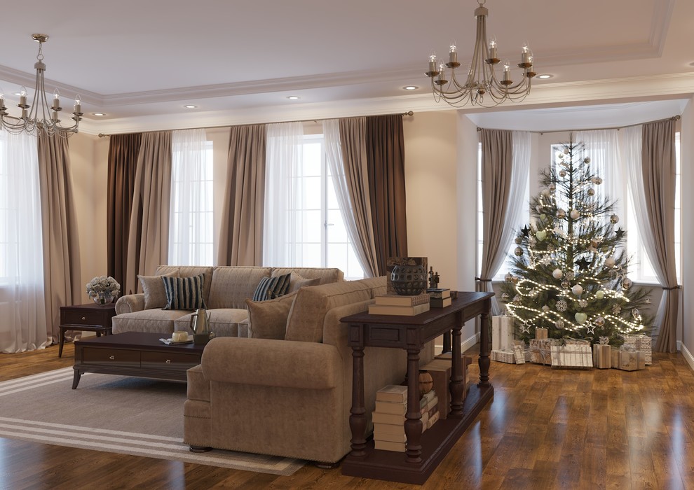 Неоклассика в интерьере гостиной