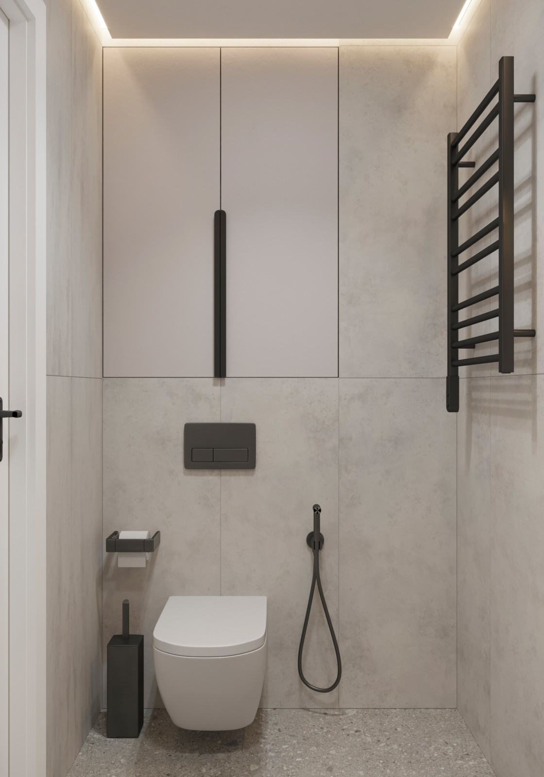 Дизайн  интерьера студии ЖК Аквамарин