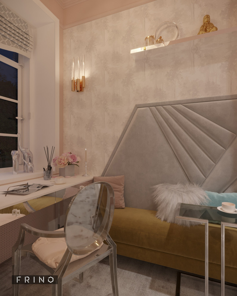 Женский кабинет в проекте "Жемчужная река". Студия  FRINO