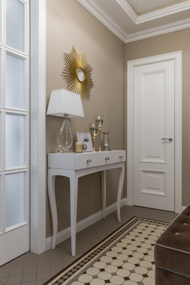 Квартира с сочными акцентами в Неоклассике