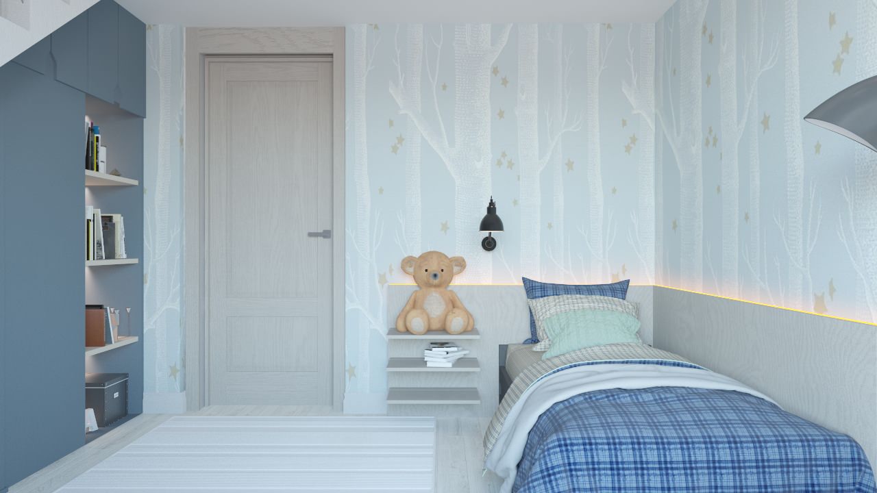 Загородный дом с высокими мансардными потолками