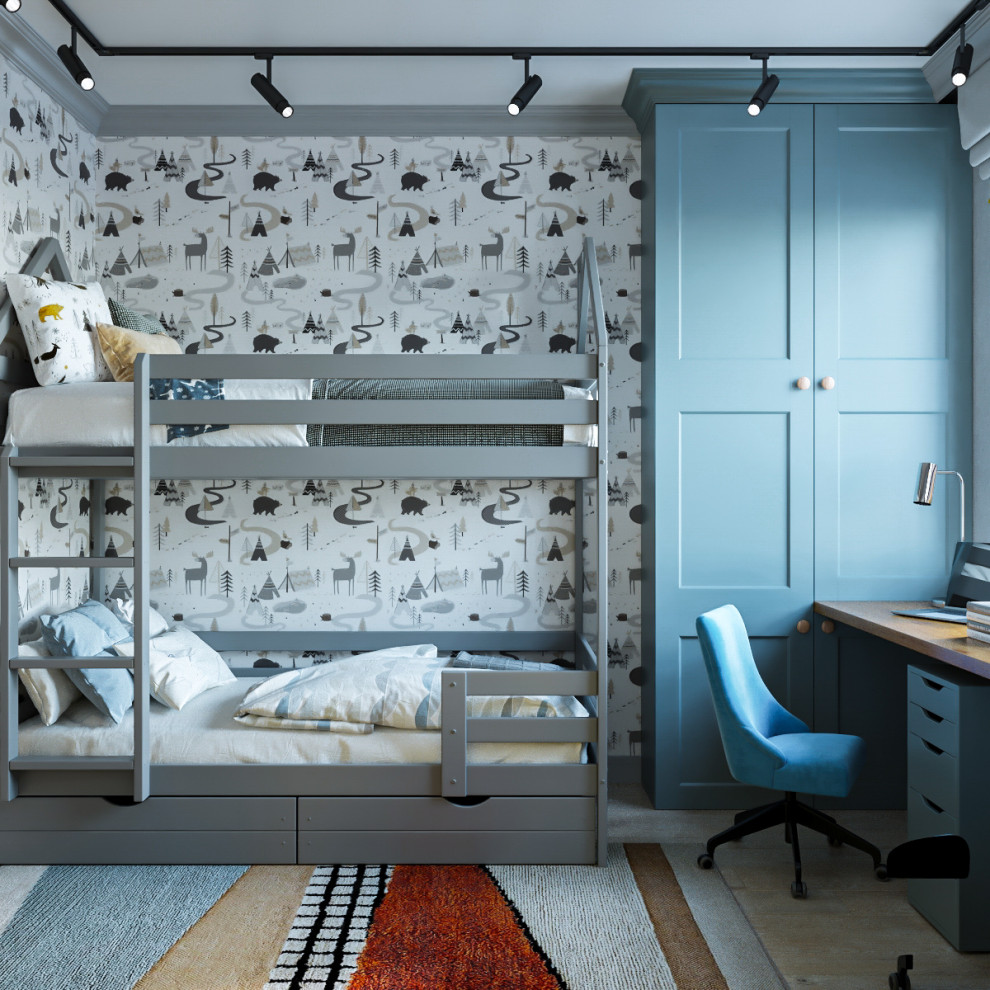 Детская для двух мальчиков в ЖК "ArtLine"