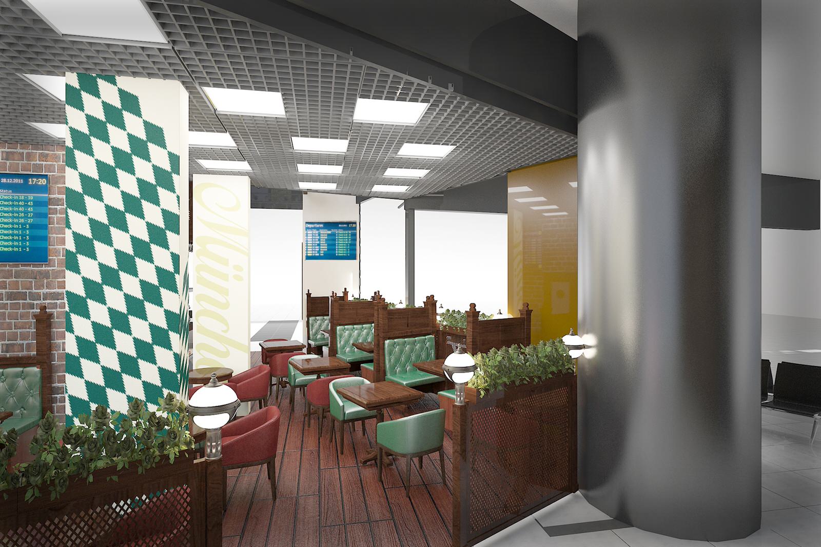 Международный аэропорт «Шереметьево» Терминал С "SPATEN HAUS" площадью 90,0м2