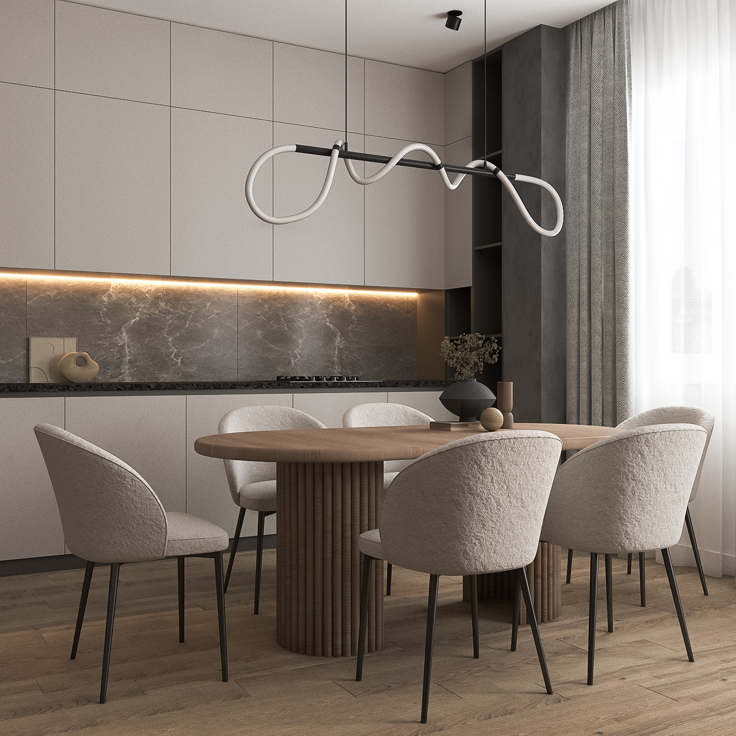 Квартира 100м2 в современном стиле