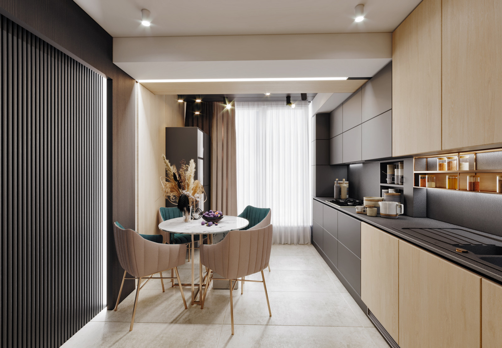 Обложка проекта: Небольшая квартира, в срвременном стиле