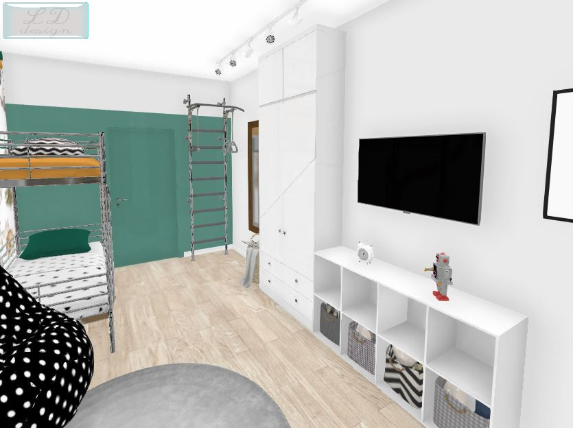 Обложка проекта: Детская комната 17 кв.м в Санкт-Петербурге