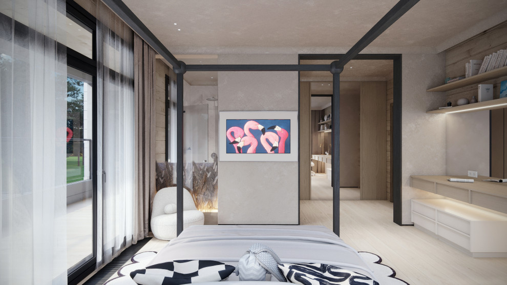 Интерьер подмосковного брусового дома компании Honka