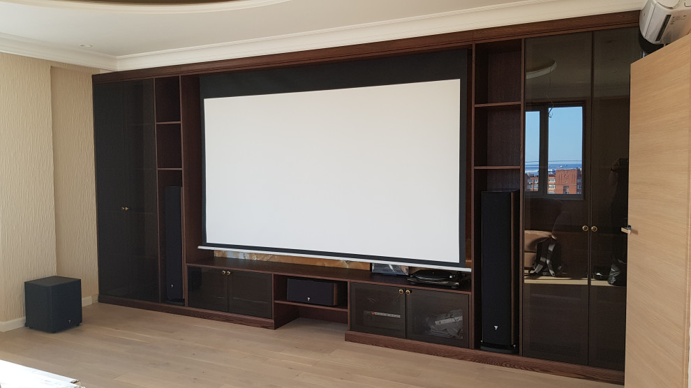 Обложка проекта: Домашний кинотеатр (Экран + Проектор,ТВ)