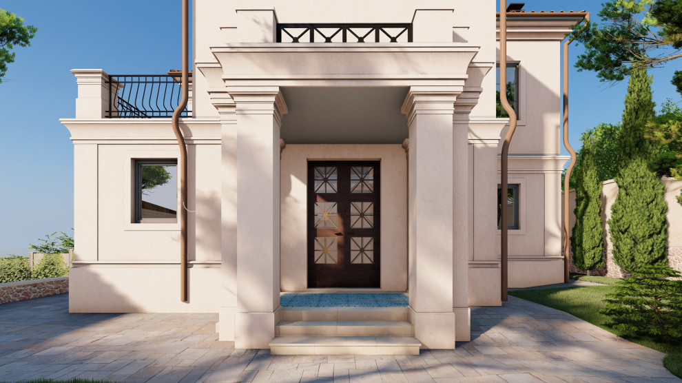 Villa Magos. Проект дома в средиземноморском стиле в районе Алушты