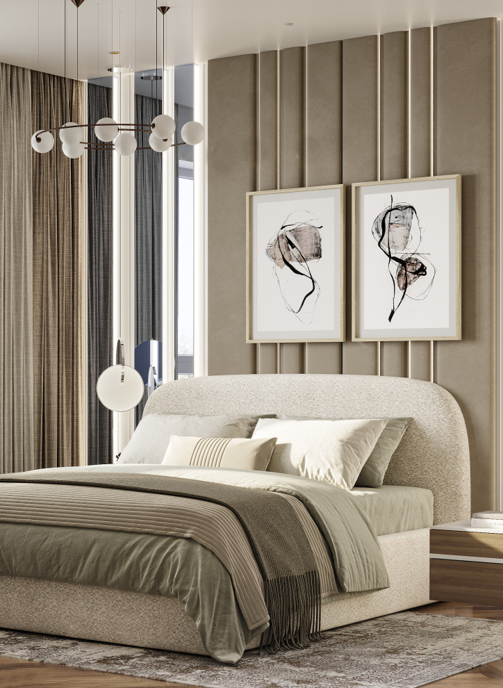 Проект 3-х комнатной квартиры THE WHITE SAVANNAH