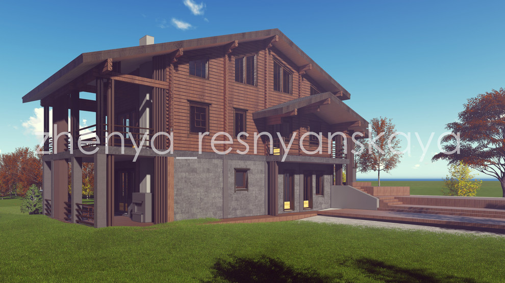 Проект охотничьего дома в Подмосковье