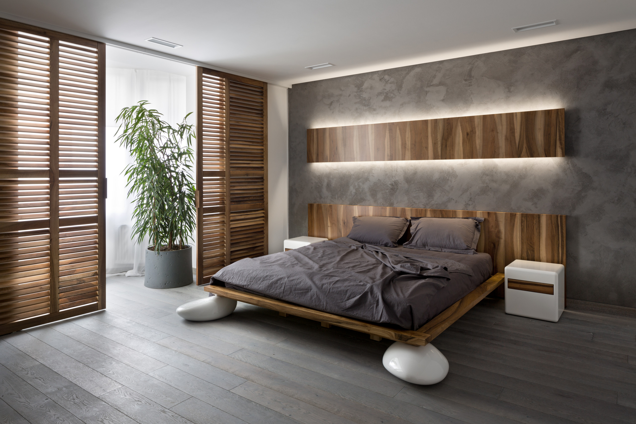 Houzz Украина: Минималистичная квартира с четырьмя уровнями