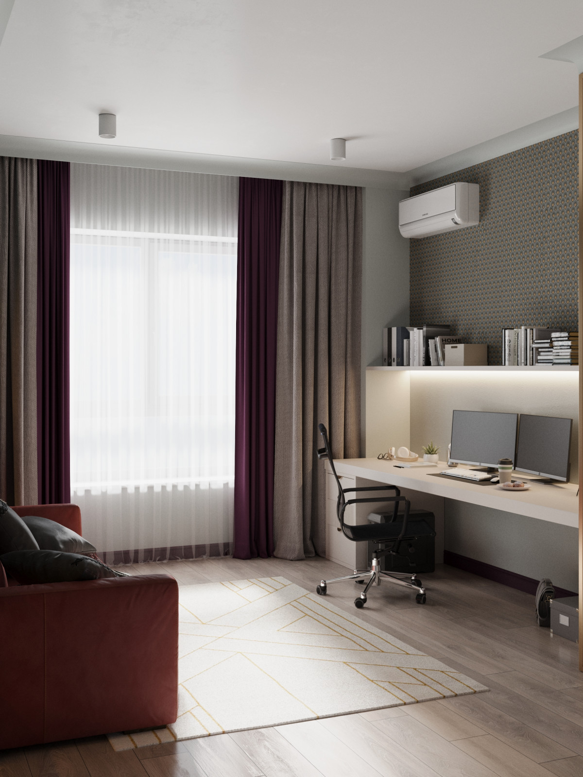 Квартира с ярким характером 120м2